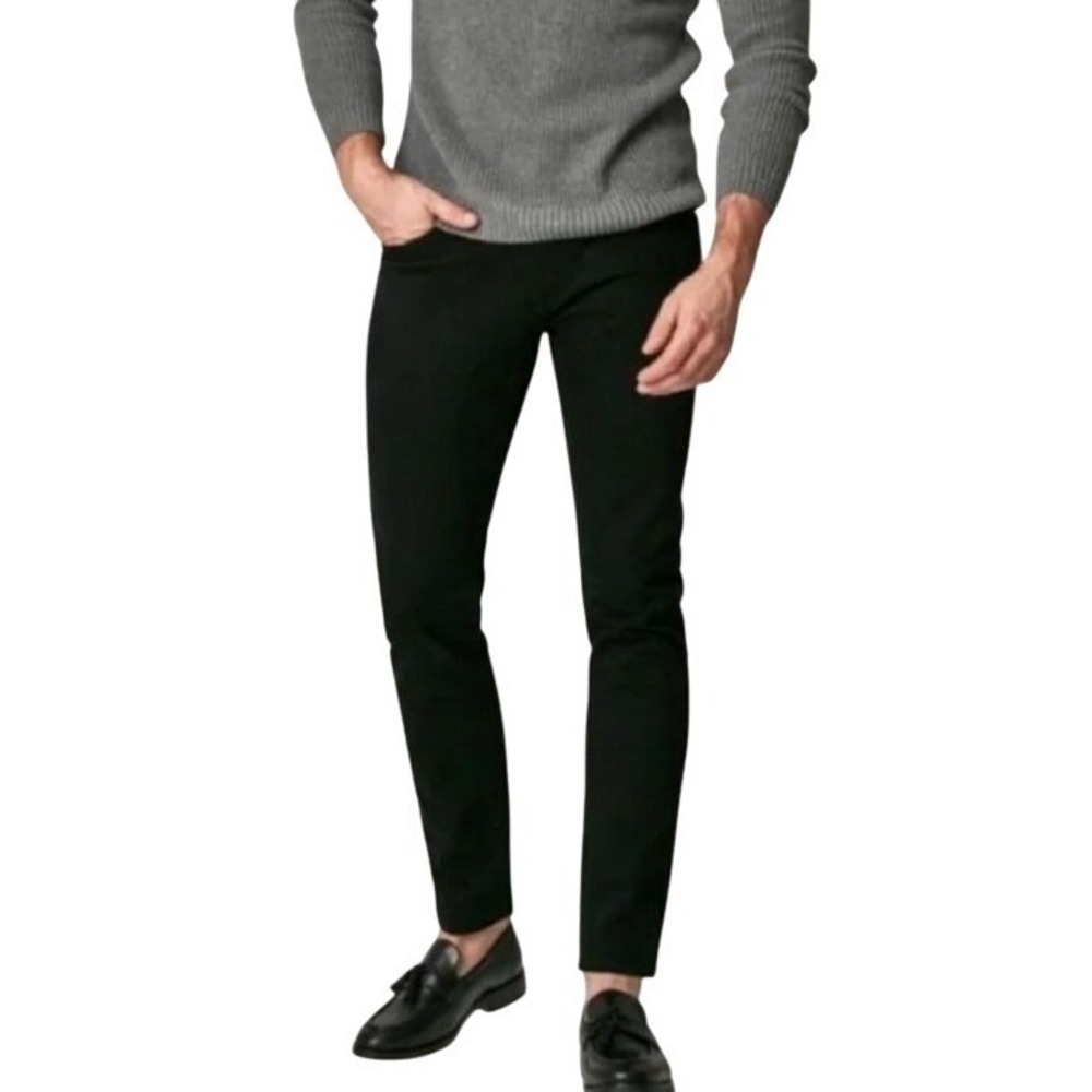 Scott James Strive for Authenticity Slim Fit Black Stretch Jeans 36x30‎